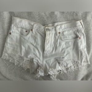 We the free white cut off shorts